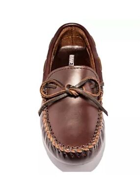 MINNETONKA WOMEN CLASSIC LEATHER DRIVER MOCCASIN SZ 9 LIKE NEW EUC 100%AUTHENTIC